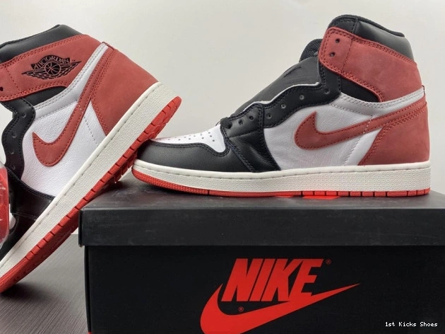 1st Kicks Shoes 555088-112 1 'Track Jordan OG Red' Retro Air High 0810